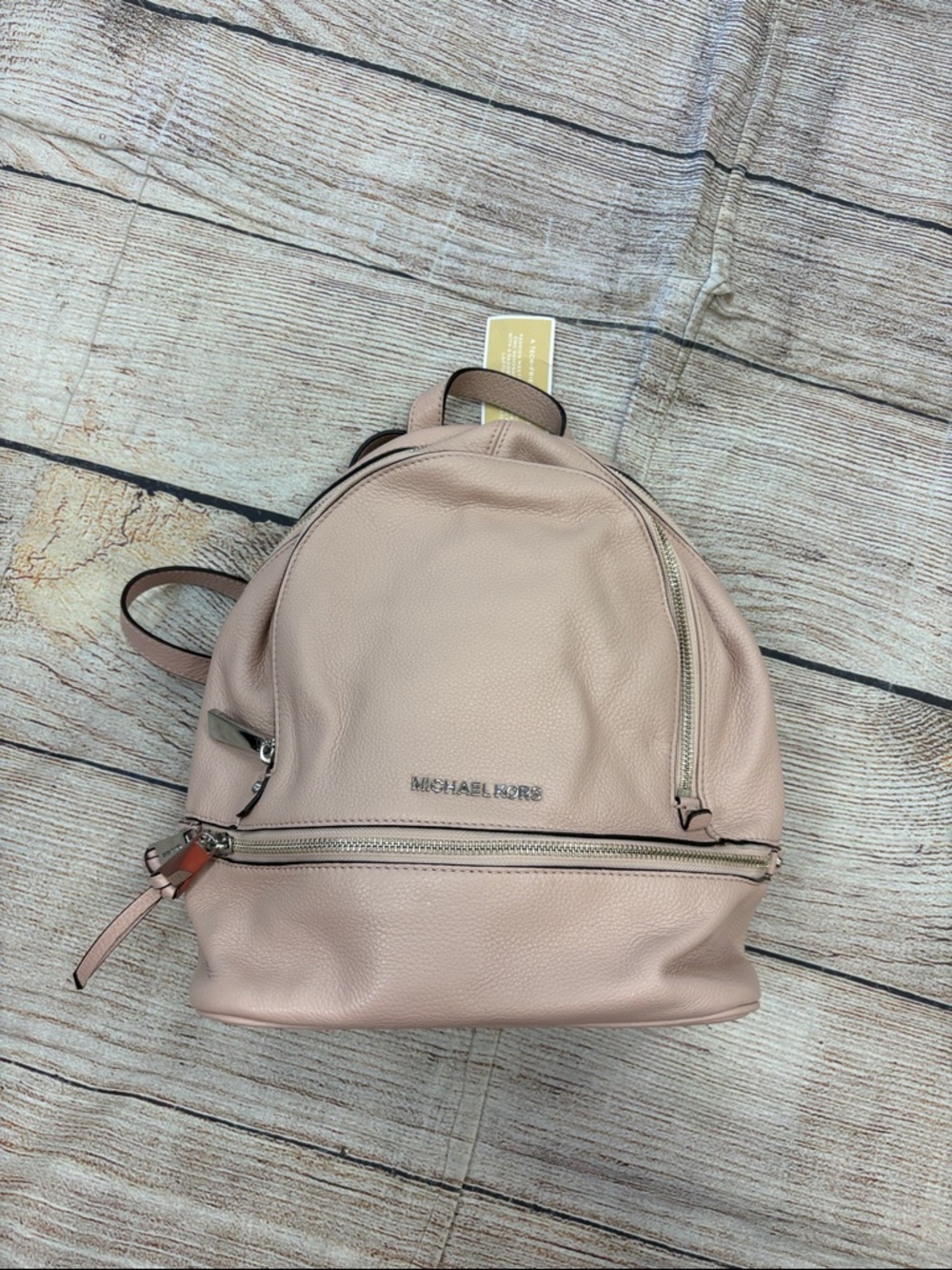 Michael Kors Dusty Pink Pebbled Leather Backpack